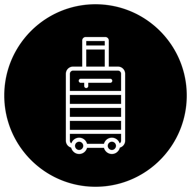 Ilustración del diseño del icono del vector de equipaje
