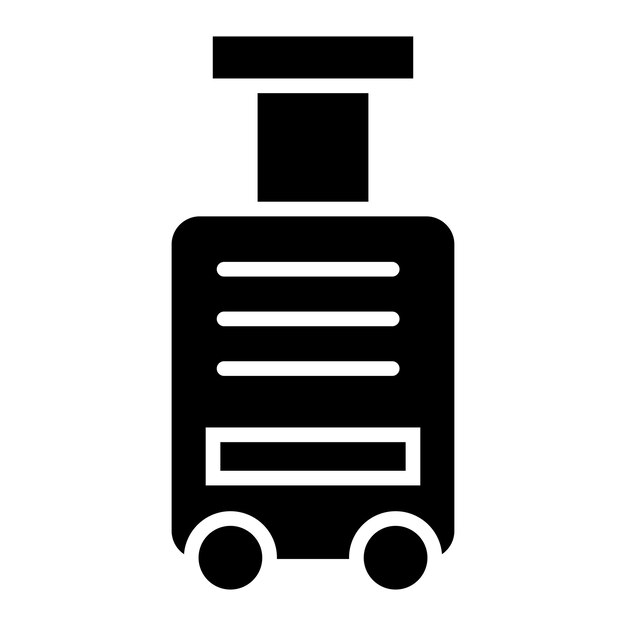 Ilustración del diseño del icono del vector de equipaje