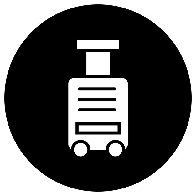 Ilustración del diseño del icono del vector de equipaje