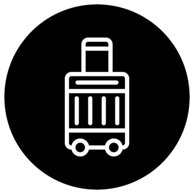 Ilustración del diseño del icono del vector de equipaje