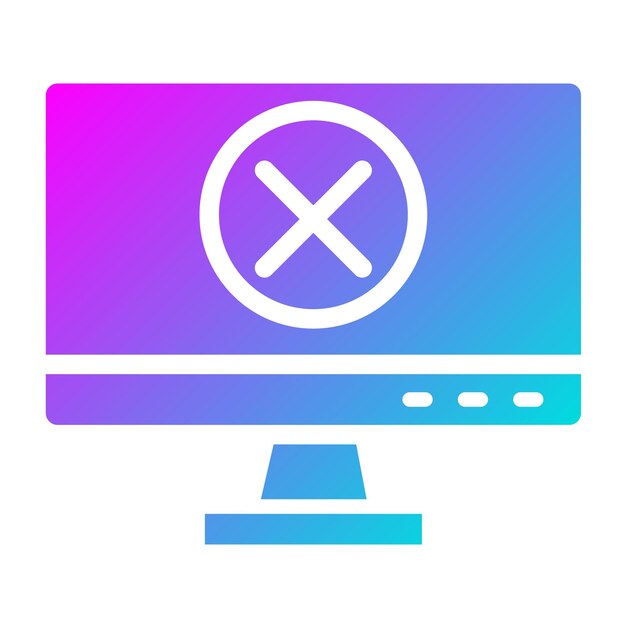 Ilustración del diseño del icono del vector de errores