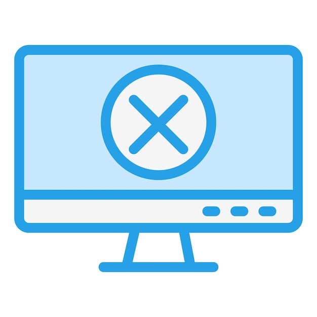 Ilustración del diseño del icono del vector de errores