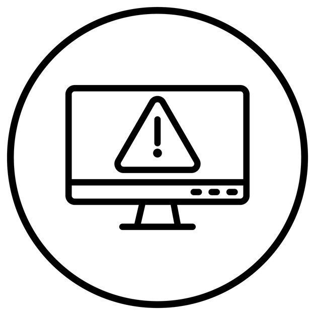 Ilustración del diseño del icono del vector de errores