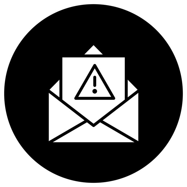 Ilustración del diseño del icono del vector de errores