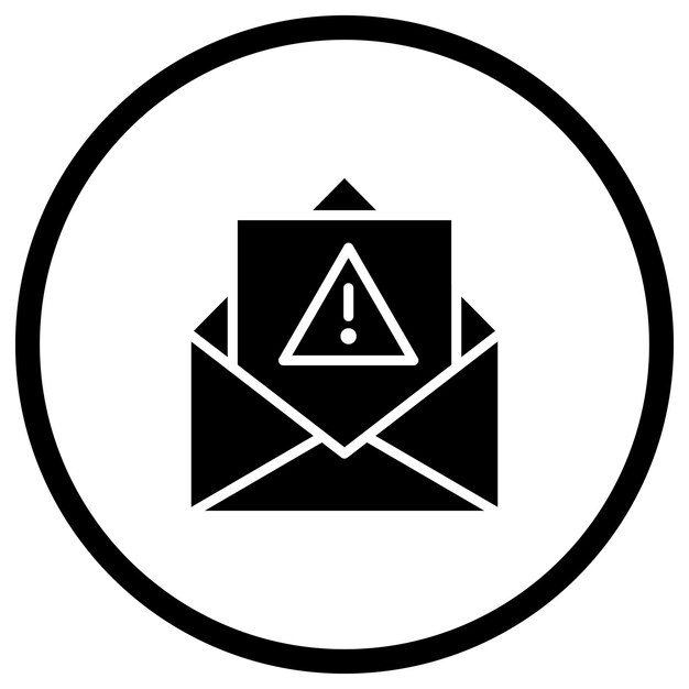 Ilustración del diseño del icono del vector de errores