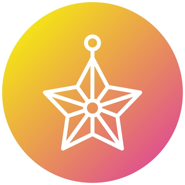Ilustración del diseño del icono del vector estelar