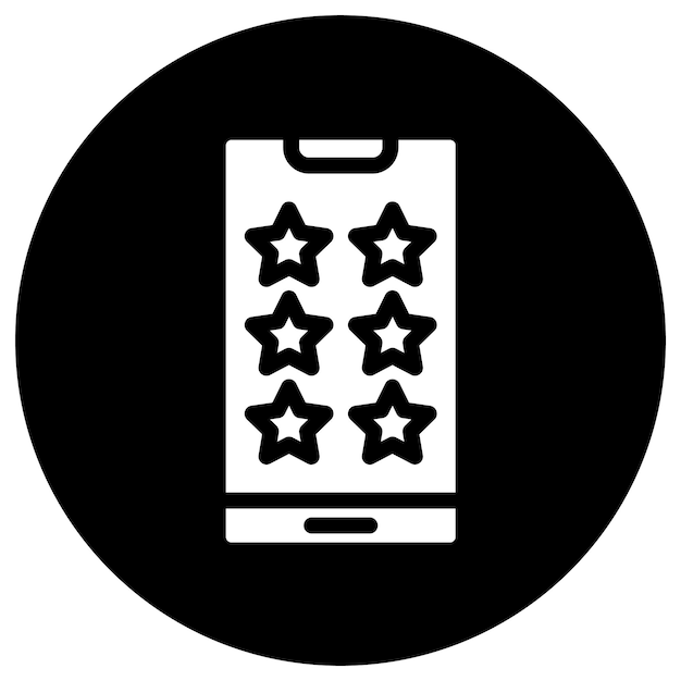 Ilustración del diseño del icono del vector estelar