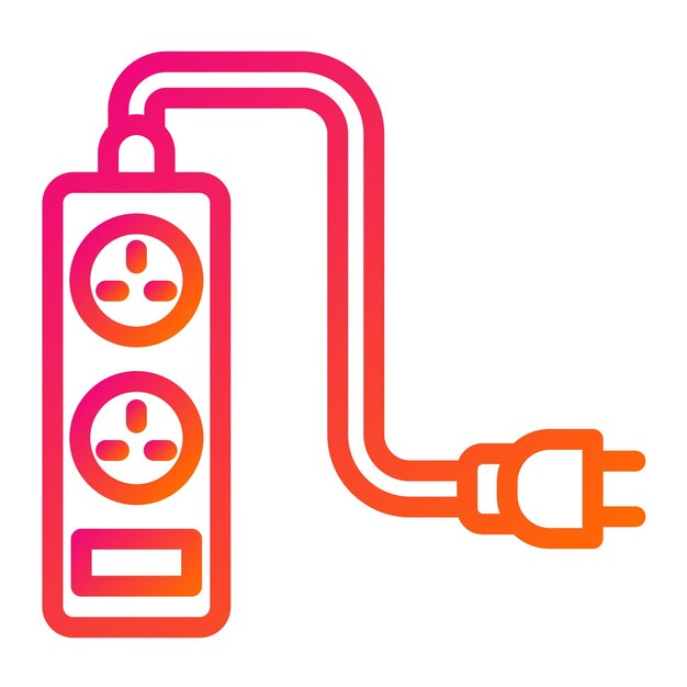 Ilustración del diseño del icono del vector de extensión