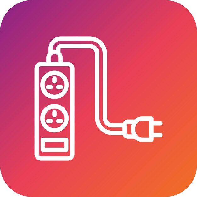 Ilustración del diseño del icono del vector de extensión
