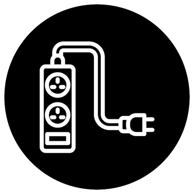 Ilustración del diseño del icono del vector de extensión