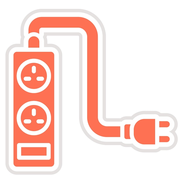 Ilustración del diseño del icono del vector de extensión