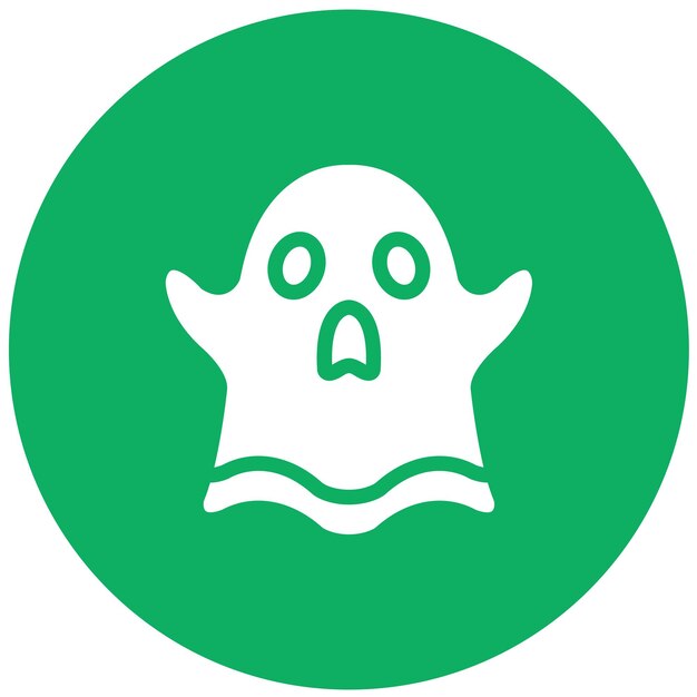 Ilustración del diseño del icono del vector fantasma