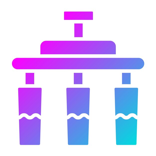Ilustración del diseño del icono del vector del filtro de agua