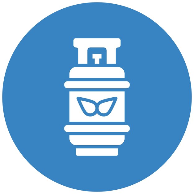 Ilustración del diseño del icono del vector de gas