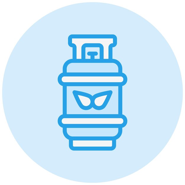 Ilustración del diseño del icono del vector de gas