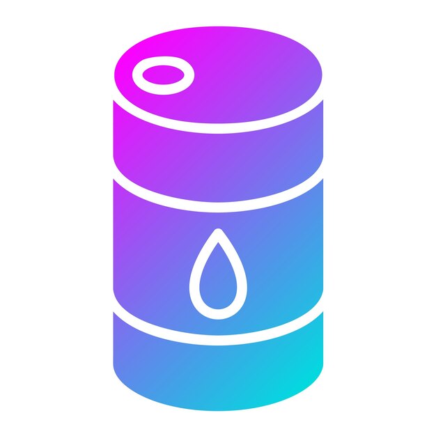 Ilustración del diseño del icono del vector de gas