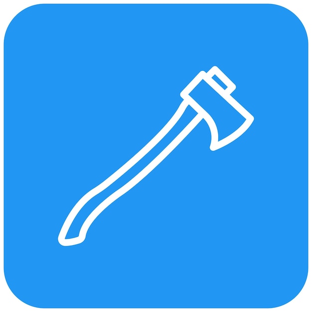 Ilustración del diseño del icono del vector de hacha