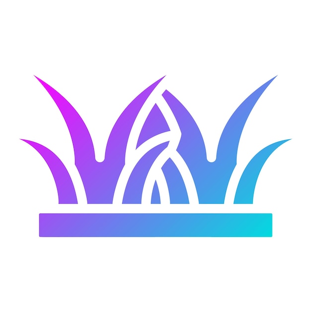 Ilustración del diseño del icono del vector de hierba