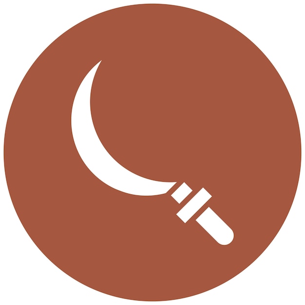 Ilustración del diseño del icono del vector de la hoz