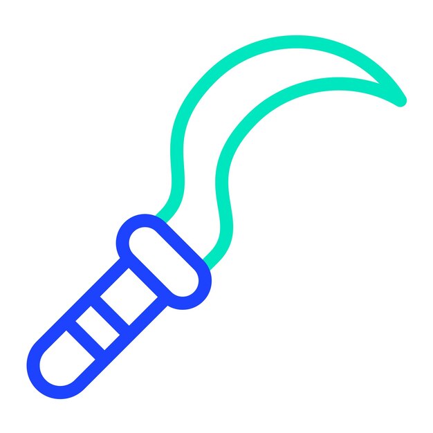 Ilustración del diseño del icono del vector de la hoz