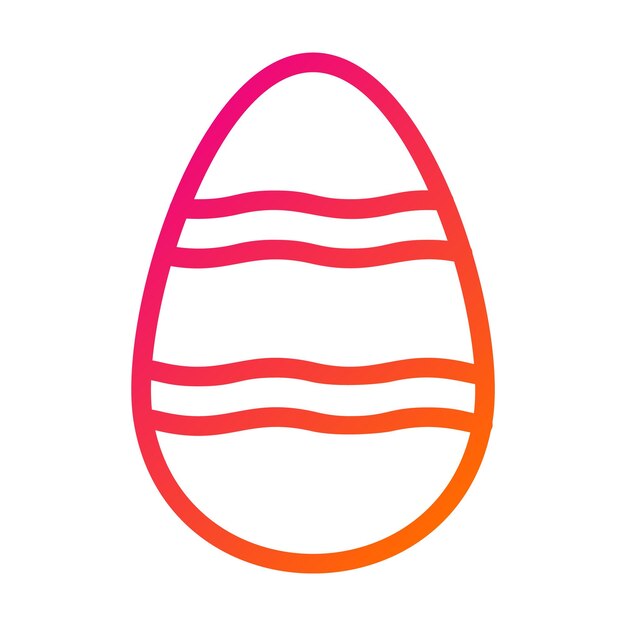Ilustración del diseño del icono del vector de huevo cocido