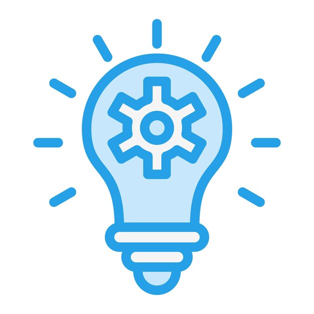 Ilustración del diseño del icono del vector de innovación