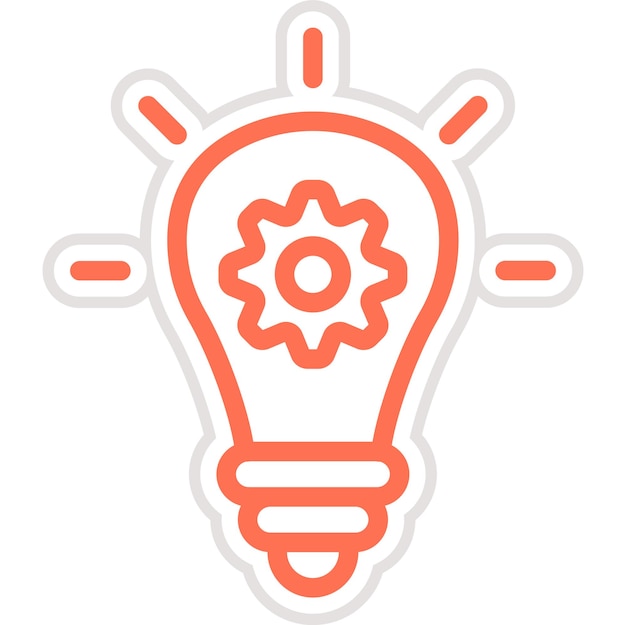 Ilustración del diseño del icono del vector de innovación