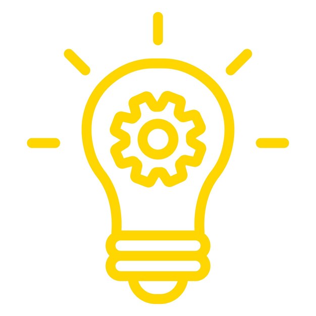 Ilustración del diseño del icono del vector de innovación