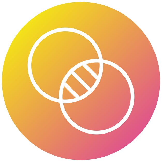 Ilustración del diseño del icono del vector de intersección
