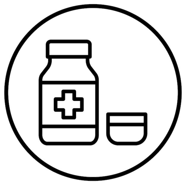 Ilustración del diseño del icono del vector de jarabe