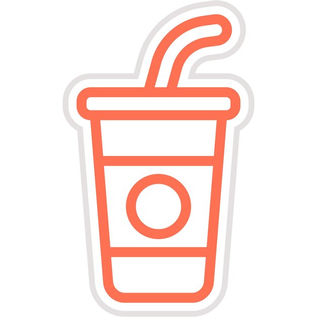 Ilustración del diseño del icono del vector de jugo de frutas
