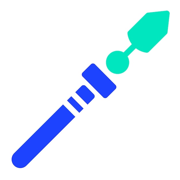 Ilustración del diseño del icono del vector de lanza