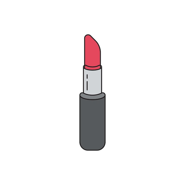 Ilustración del diseño del icono del vector de lápiz labial