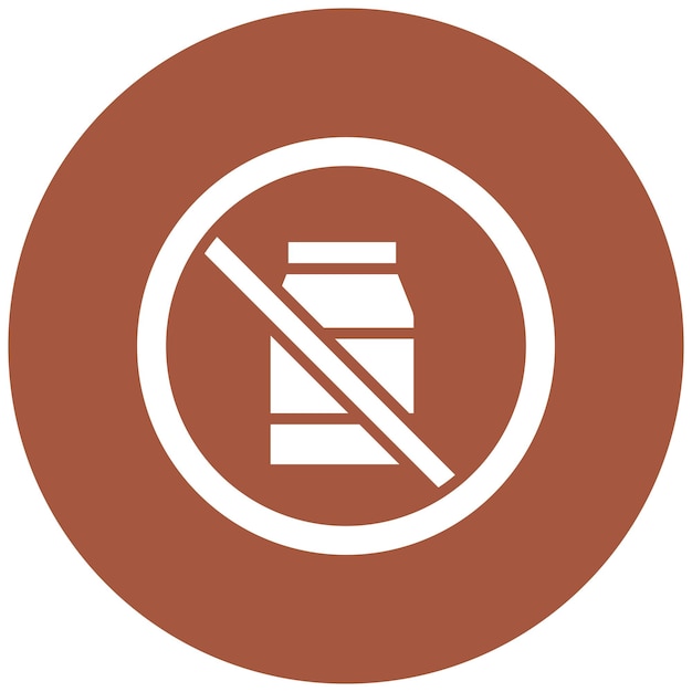 Ilustración del diseño del icono del vector de leche