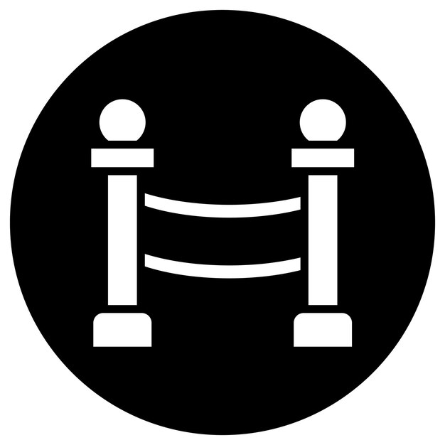 Ilustración del diseño del icono del vector límite