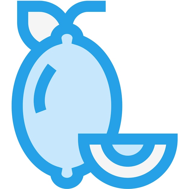 Ilustración del diseño del icono del vector de limón
