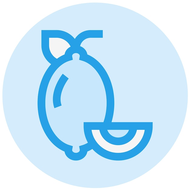 Ilustración del diseño del icono del vector de limón