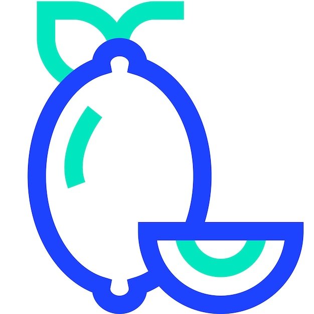 Ilustración del diseño del icono del vector de limón