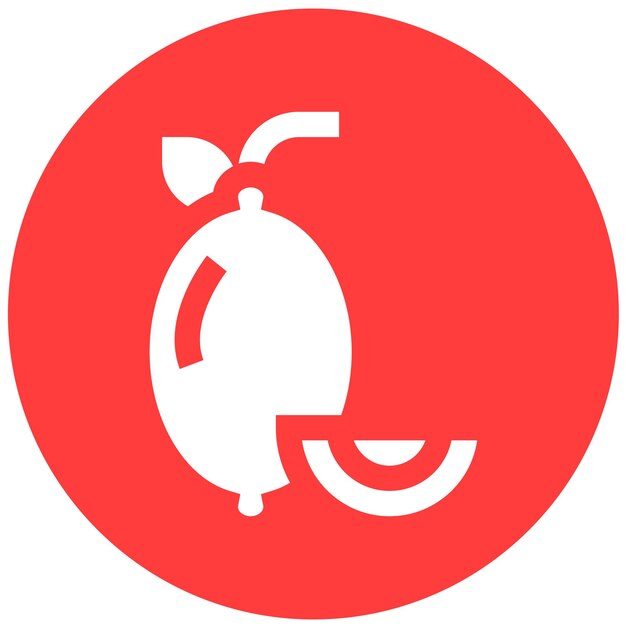 Ilustración del diseño del icono del vector de limón