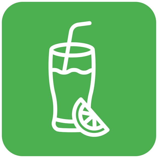 Ilustración del diseño del icono del vector de limonada