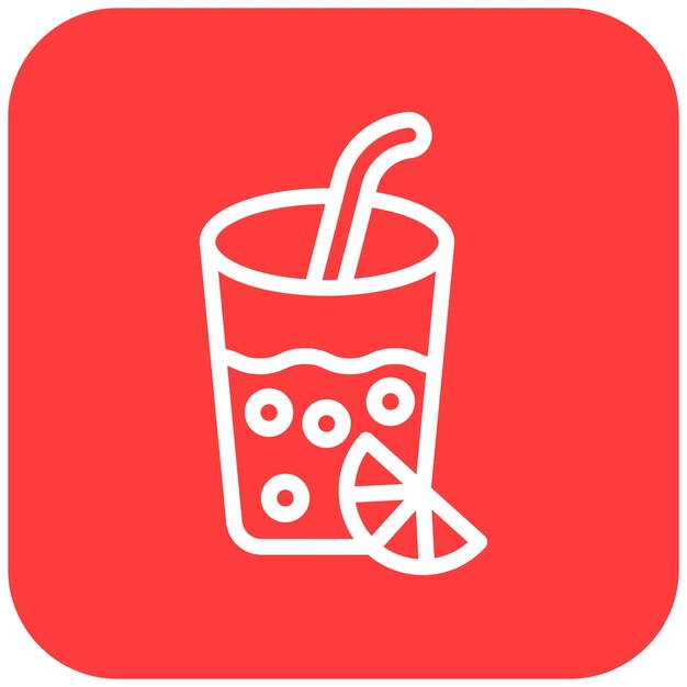 Ilustración del diseño del icono del vector de limonada