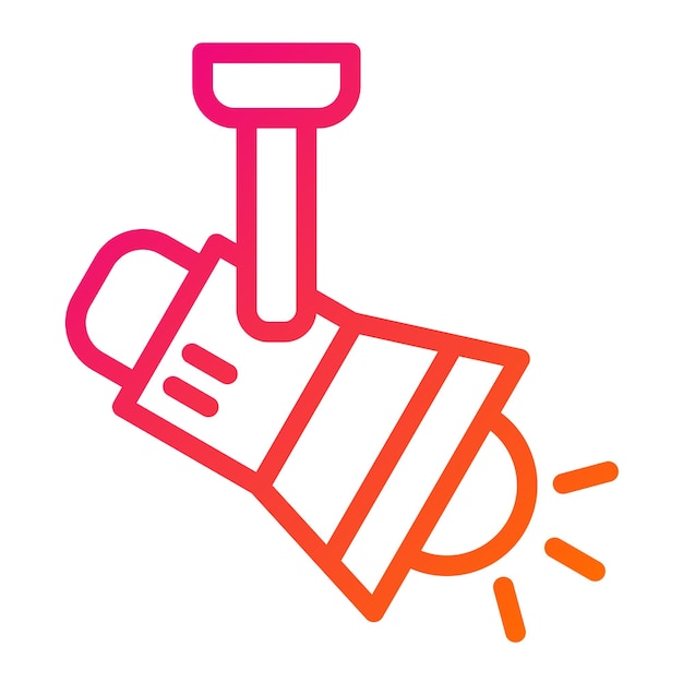 Ilustración del diseño del icono del vector de luz