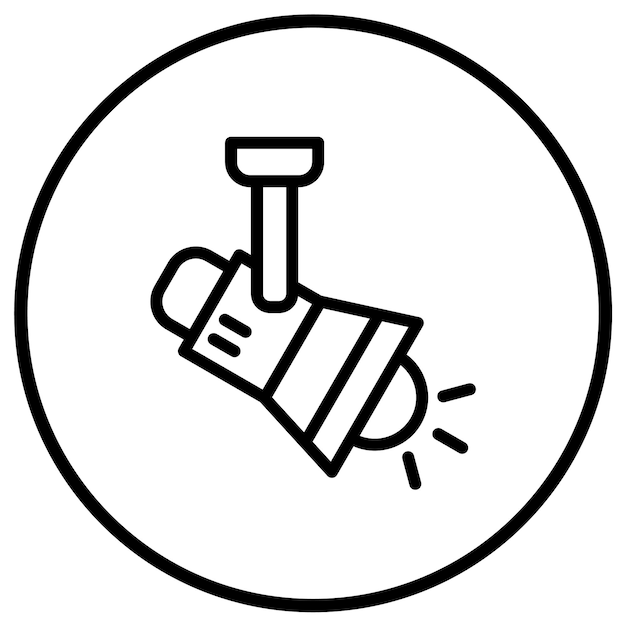 Ilustración del diseño del icono del vector de luz