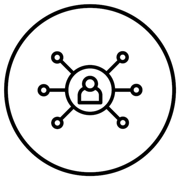 Ilustración del diseño del icono del vector de marketing de afiliados