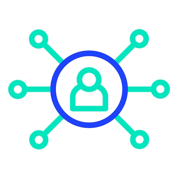 Ilustración del diseño del icono del vector de marketing de afiliados