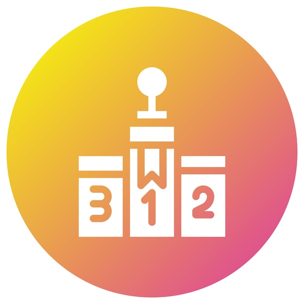 Ilustración del diseño del icono del vector de la meta