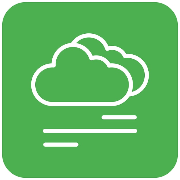 Ilustración del diseño del icono del vector de niebla