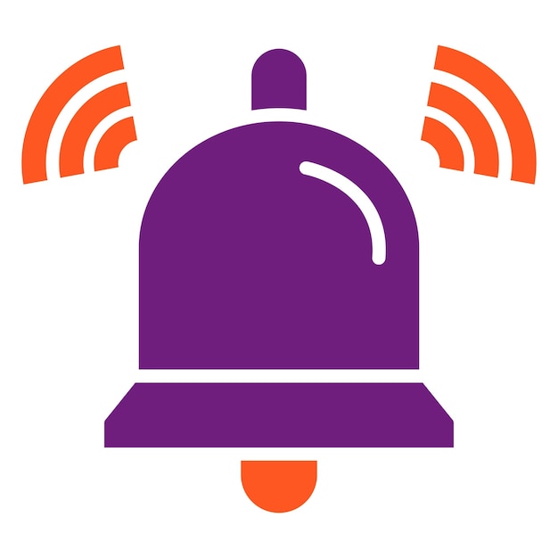 Ilustración del diseño del icono del vector de notificación