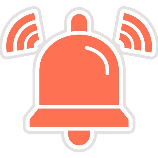 Ilustración del diseño del icono del vector de notificación