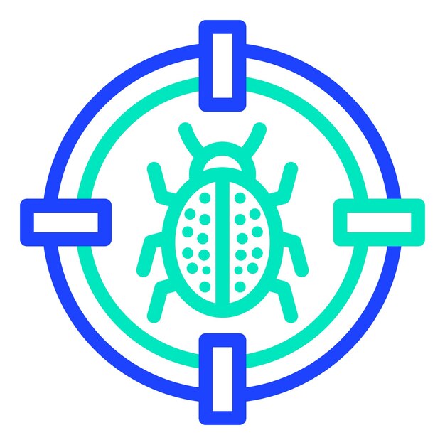 Ilustración del diseño del icono del vector objetivo